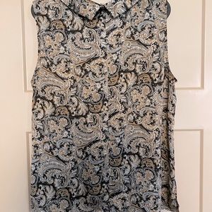 Talbots sleeveless blouse